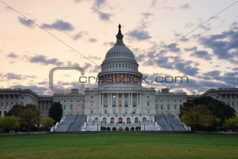 Capitol Hill Building in the morning, Washington DC