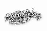 Metal chain isolated on the white background 