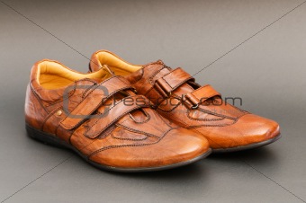 Male shoes isolated on the white background	