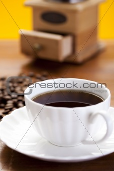 Cup with coffee