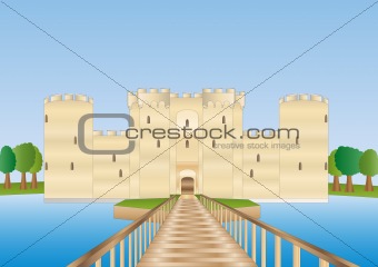 Bodiam castle in Sussex