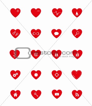 Heart Icons Set