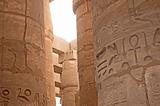 Pillars in Karnak Temple