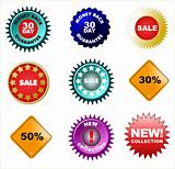Set of badges and price tags, sale tags for your design. 