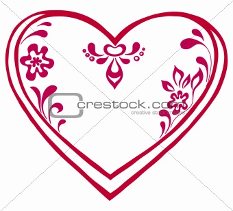 Valentine heart, pictogram
