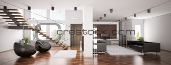 Apartment panorama 3d 