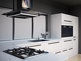 Modern kitchen 3d render