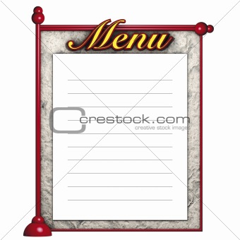 red board menu