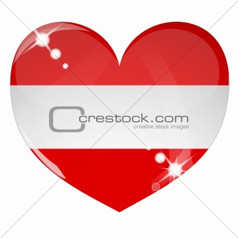 Vector heart with Australia flag texture
