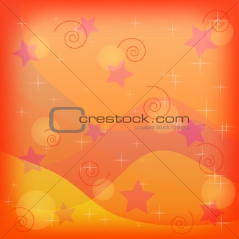 Abstract holiday background, orange