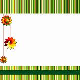 Background with flowers. Vector Illustration
