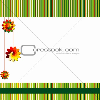 Background with flowers. Vector Illustration