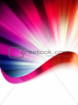 Colorful Burst rays with copyspace. EPS 8