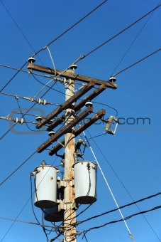 Electrical post and transformers