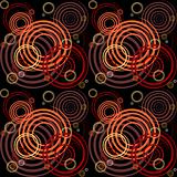 Seamless pattern with spiral elements. Stylish graphic design.