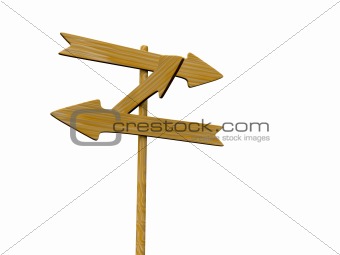 wooden signpost