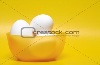 Hen's Eggs In A Bowl