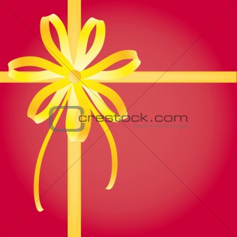 Bow gift present vector illustration