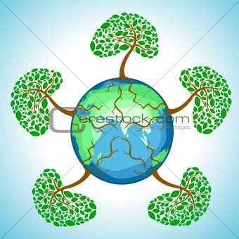 tree in globe