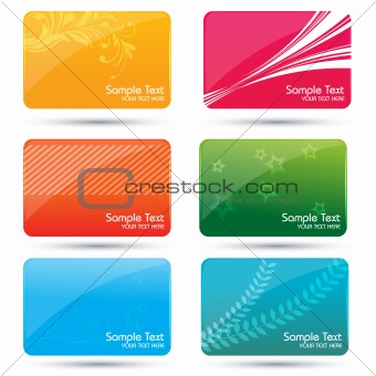 colorful business cards