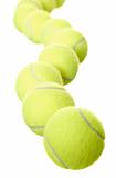 Tennis Balls in a row