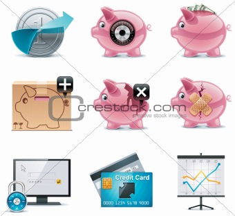 Vector banking icons. Part 1
