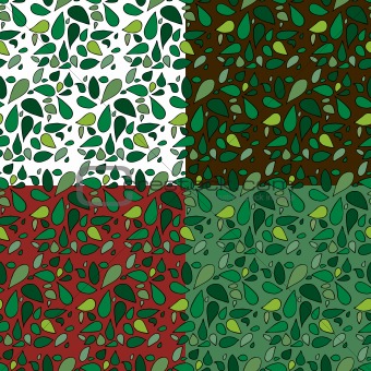 Seamless Leaves Patterns