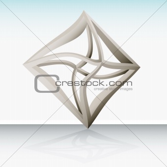 Abstract 3d geometric vector background