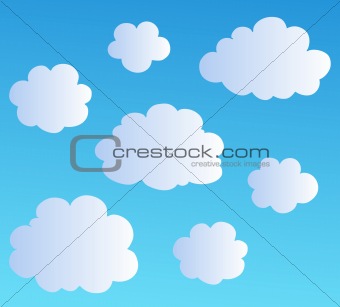 Cartoon clouds collection 3