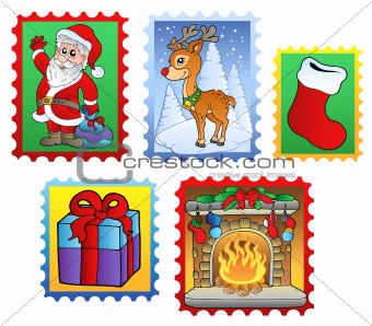 Various Christmas post stamps 2