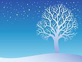 Winter tree with snow 3