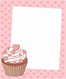 Valentine cupcake place card