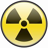 Radiation vector round hazardous sign