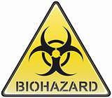 Biohazard vector triangle sign