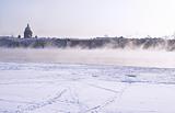 Fogged Neva River