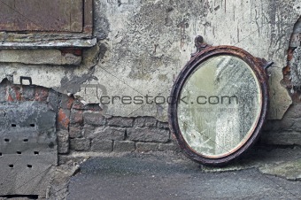 Thrown Out Old Mirror 