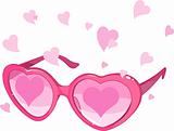 Valentine pink glasses