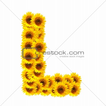 alphabet of flowers