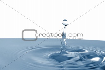 splashing water drop