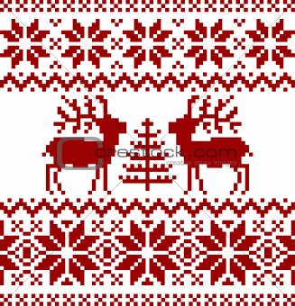 Christmas norwegian pattern