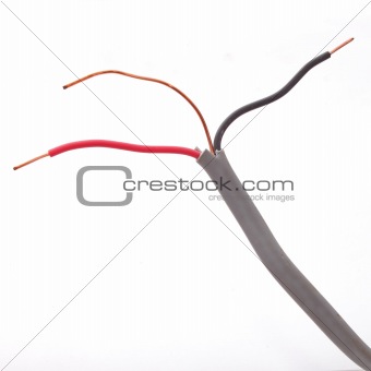 Close up of electric wire