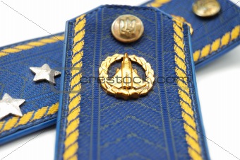 Shoilder strap of Ukrainian senior lieutenant (sky force)