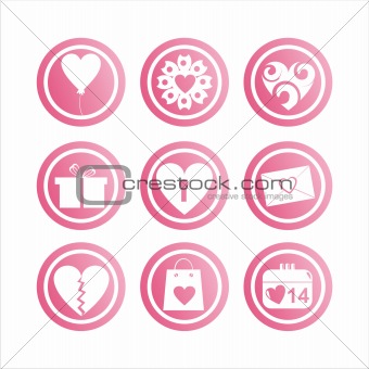 pink st. valentine's day signs