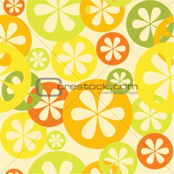Citrus seamless vector pattern 