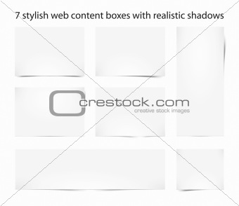 web content boxes
