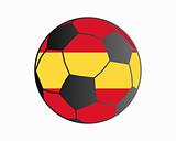 Flag of Spain and soccer ball