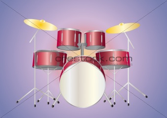 drumset red