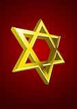 Vector Jewish star 