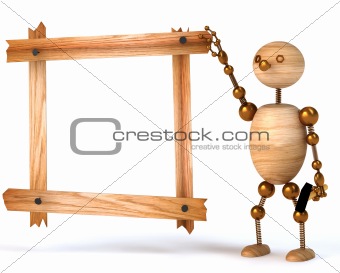 wood man blank  board