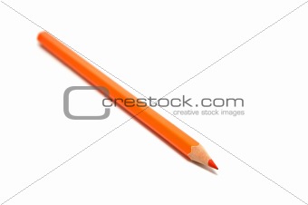 Orange sharp pencil
